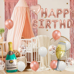 Golden Birthday Party Decorations Set Golden Happy Birthday Banner