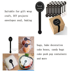 200pcs Lollipop Cake Packaging Seal Sticker 10x3cm