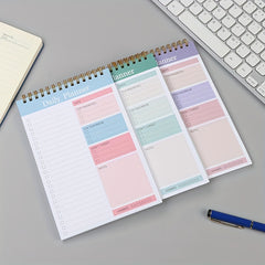 35 Sheets Daily Planner Coil Notepad Thickened Student Notepad