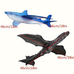 Foam Hand Thrown Airplane Toy Shark Dragon Simulation Animal