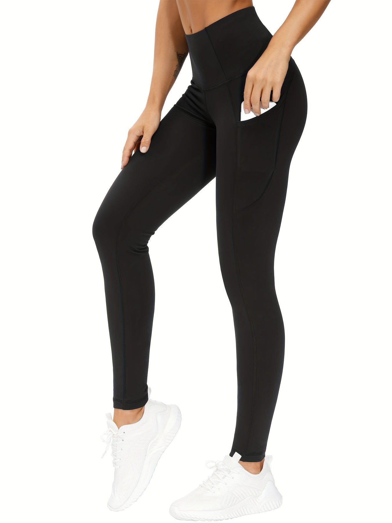 High Waist Pocket Yoga Pants Tummy Control Slim Fit Leggings Women's Activewear