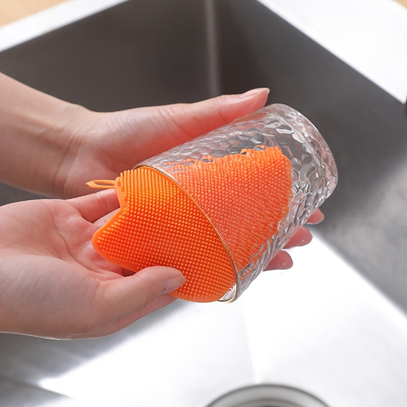 Reusable Silicone Cat Shape Cleaning Sponges for Dishes and Kitchen Supplies