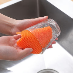 Reusable Silicone Cat Shape Cleaning Sponges for Dishes and Kitchen Supplies
