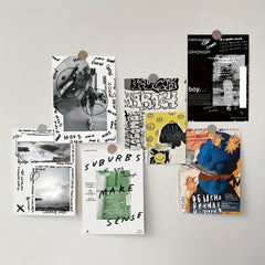 10pcs Graffiti Postcard DIY Wall Decoration Card