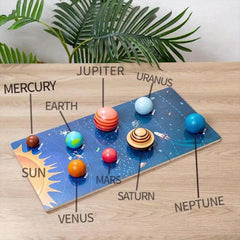 Solar System Adventure Wooden Puzzle Educational Toy