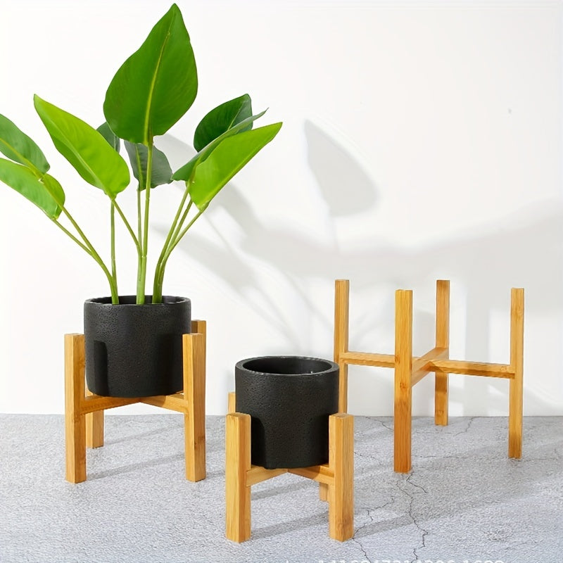 Wooden Floor Flower Stand 8-12 Plant Indoor Outdoor Holder