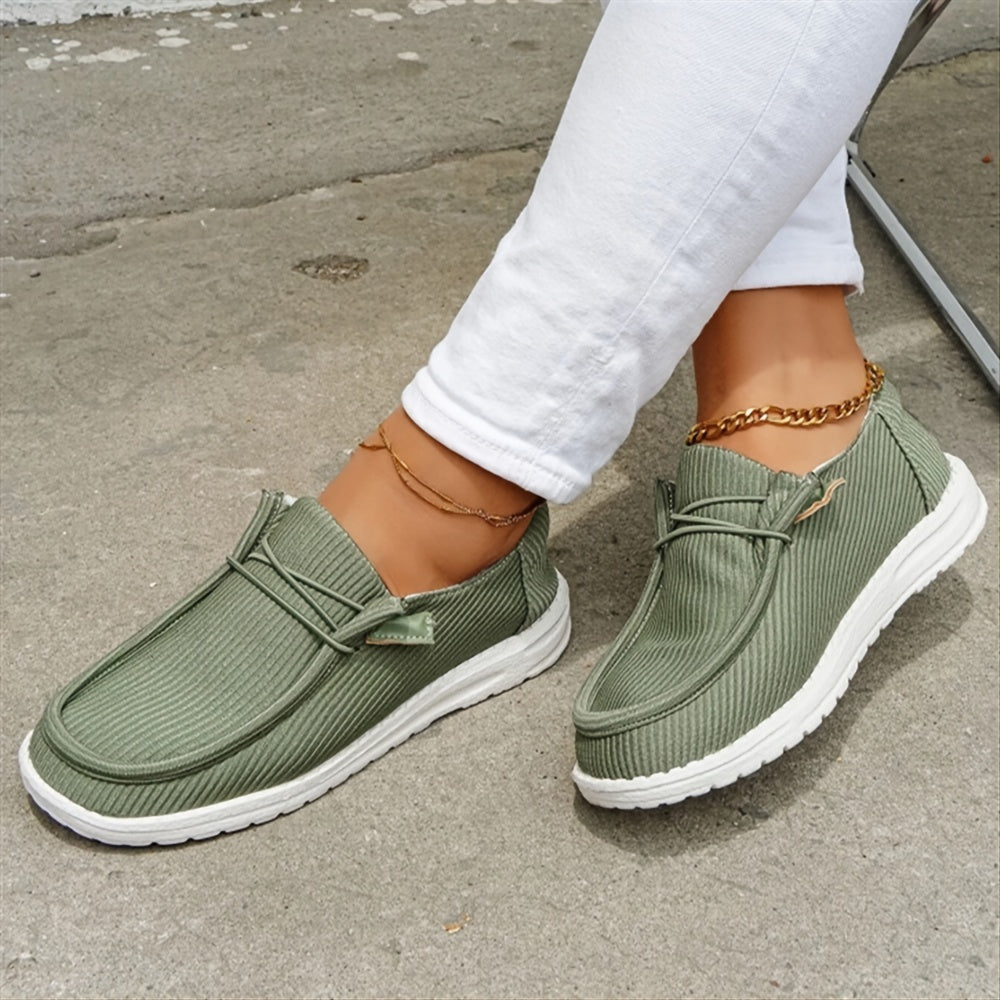 Women's Slip-On Casual Sneakers Breathable Low Top Comfortable Walking Shoes