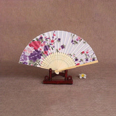 Chinese Style Fan Folding Women's Ancient Style Classic Dance Student Foldin...