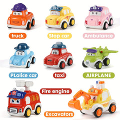 Toy Cars For 2 Year Old Boys Girls 8 PCS Push And Go Cars