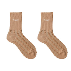 Cute Cartoon Animal Print Crew Socks for Women