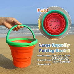 11pcs Watermelon Beach Sand Toys Set Durable PP Material