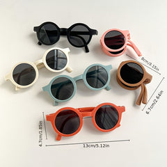 Children's Foldable Sunglasses Girls Summer Beach Photography Sunglasses
