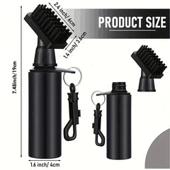 Portable Golf Club Cleaning Brush with Water Spray