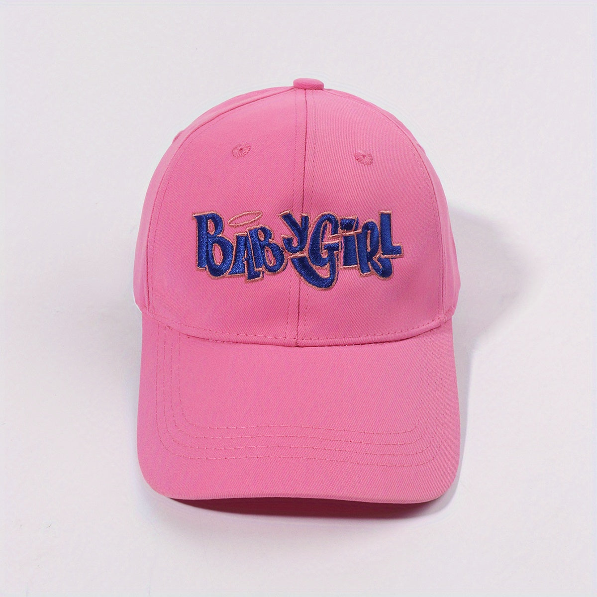 Pink Baby Girl Embroidered Cap Casual Dad Hat Sunscreen