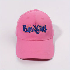 Pink Baby Girl Embroidered Cap Casual Dad Hat Sunscreen