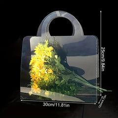 Tanabata Bouquet Bridesmaid Tote Bag PVC Gift Flower Packaging Bag