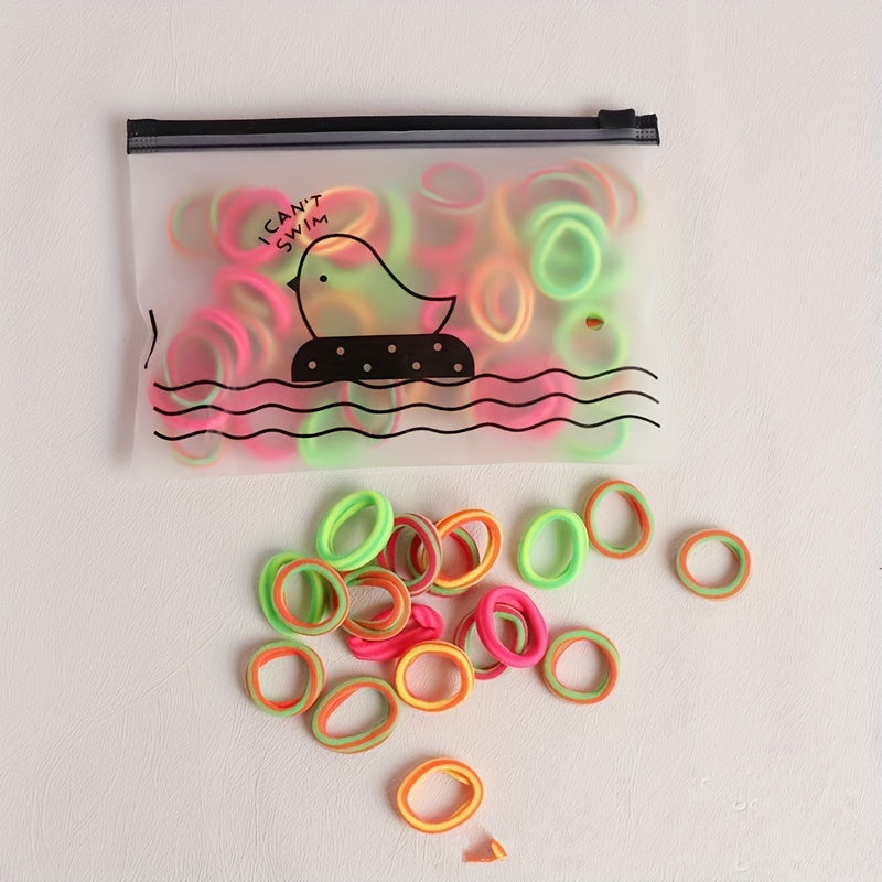 50pcs Girls Hair Tie Bands Ponytail Scrunchies Hair Accessories