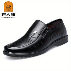 LAORENTOU Men's Hollow Out Loafer Shoes Lightweight Non Slip Driving Shoes