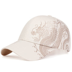 Dragon Print Baseball Hat Outdoor Sports Cap Trucker Hat