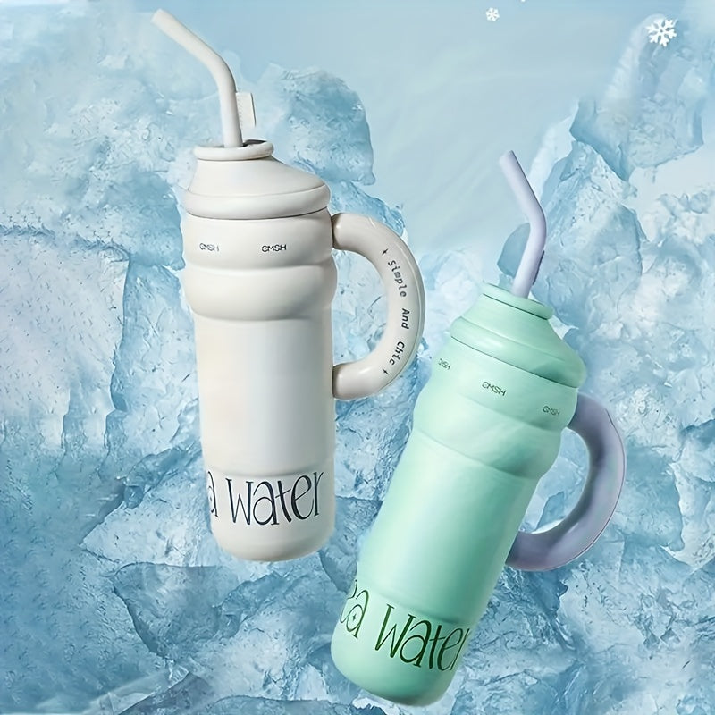1300ml Stainless Steel Water Bottle with Straw