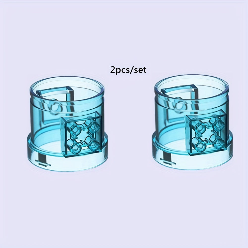 Mini Building Blocks Transparent Slide Pipeline Water Park Toy Set