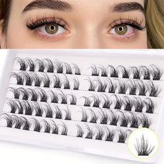 Cat Eye Lash Clusters Flat Lashes Natural Look