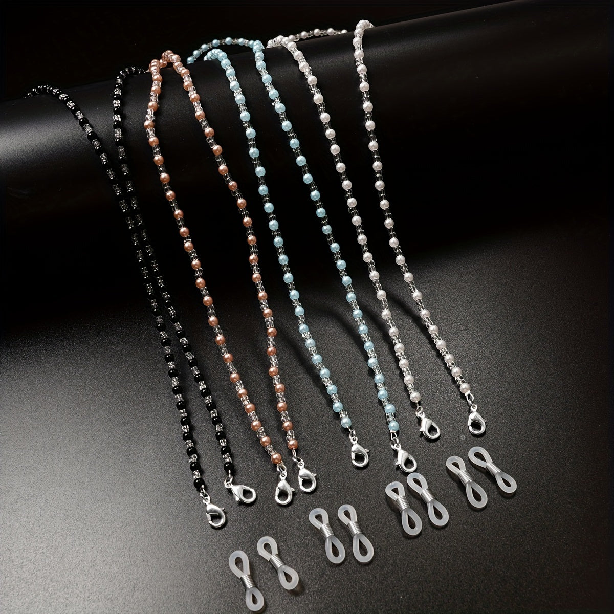 Pearl Beaded Glasses Chain Eyeglasses Lanyard Strap Face Cover Retainer
