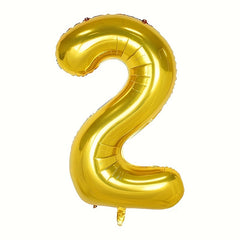 1pc 32 inch Golden Number Balloons - Suitable For Celebrations and Events
