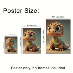 Baby Dinosaur Wall Sticker Modern Art for Kids Room Nursery Decor