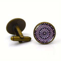 Notre Dame De Paris Cufflinks French Men's Shirt Cuff Studs