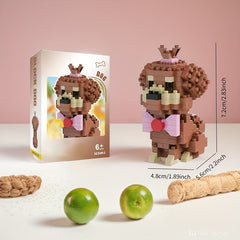 DIY Dog Building Blocks Toy Puppy Model Desktop Decoration Gift for Children