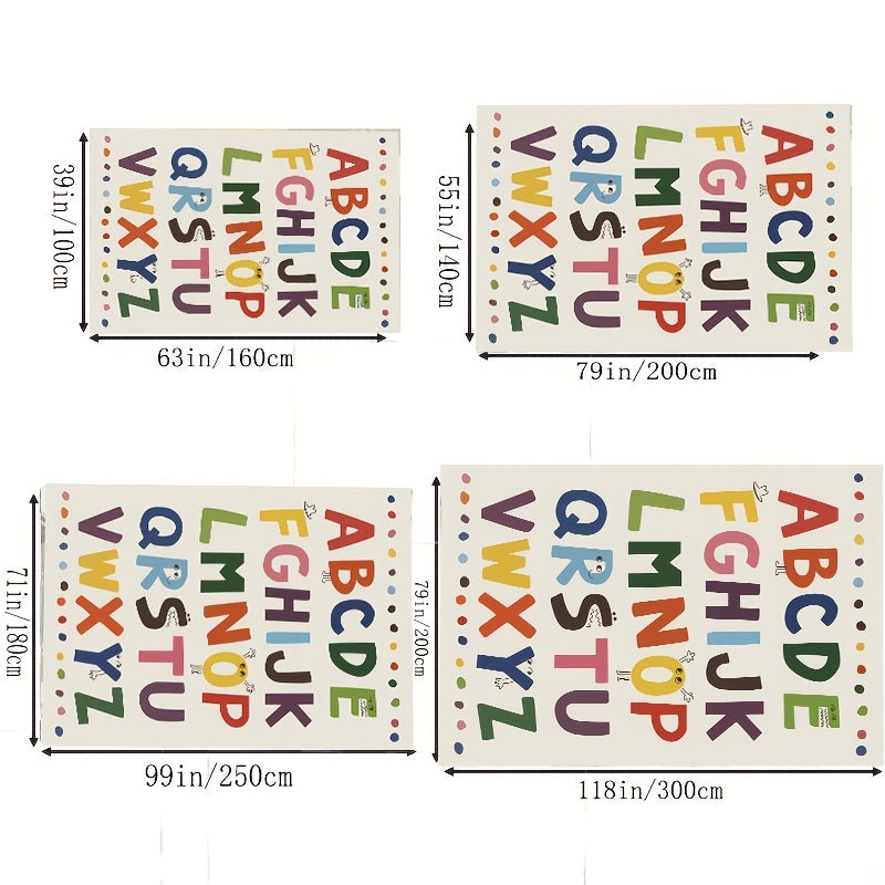 Educational Alphabet Rug for Living Room