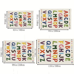 Educational Alphabet Rug for Living Room