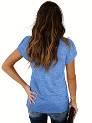 Stylish Women's Workout Tee Short Sleeve Activewear Top