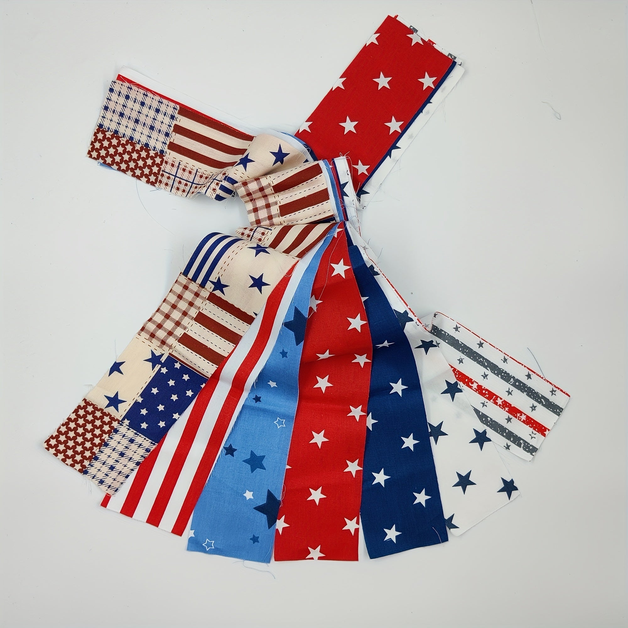 7pcs National Flag Cotton Fabric Bundle DIY Patchwork