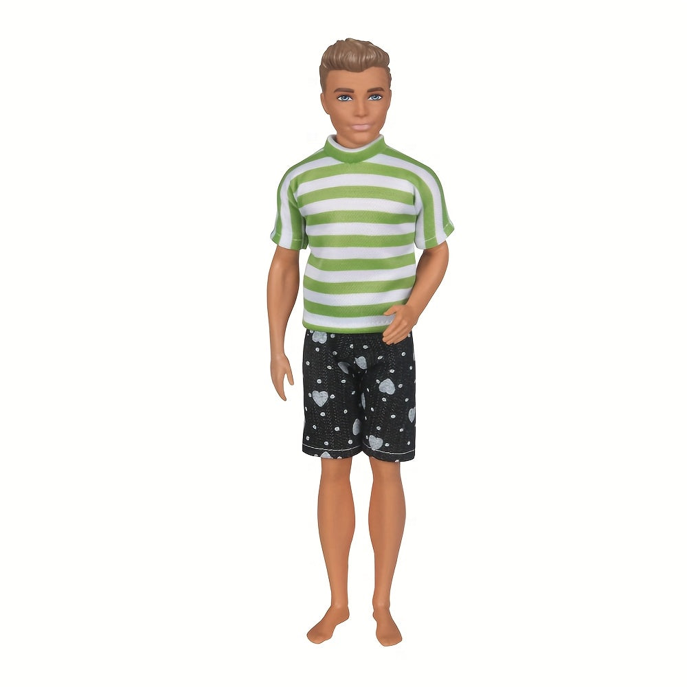 10pc 30" Boy Doll Clothes Outfits Tops & Pants Stripes Plaid Polka Dots Prints