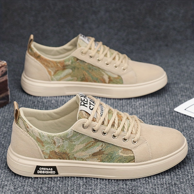 Men's Lace Up Skate Shoes Breathable Non Slip Sneakers