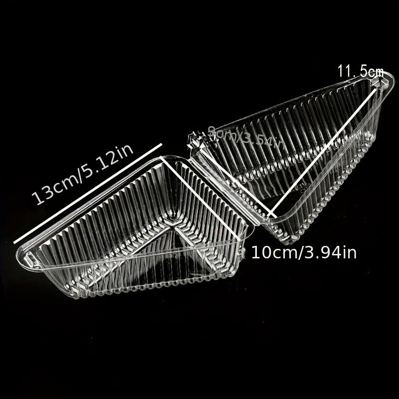 100PCS Disposable Food Storage Box for Pie Sandwich Cake Snack Pastry