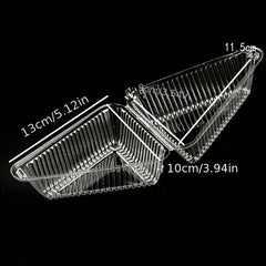100PCS Disposable Food Storage Box for Pie Sandwich Cake Snack Pastry