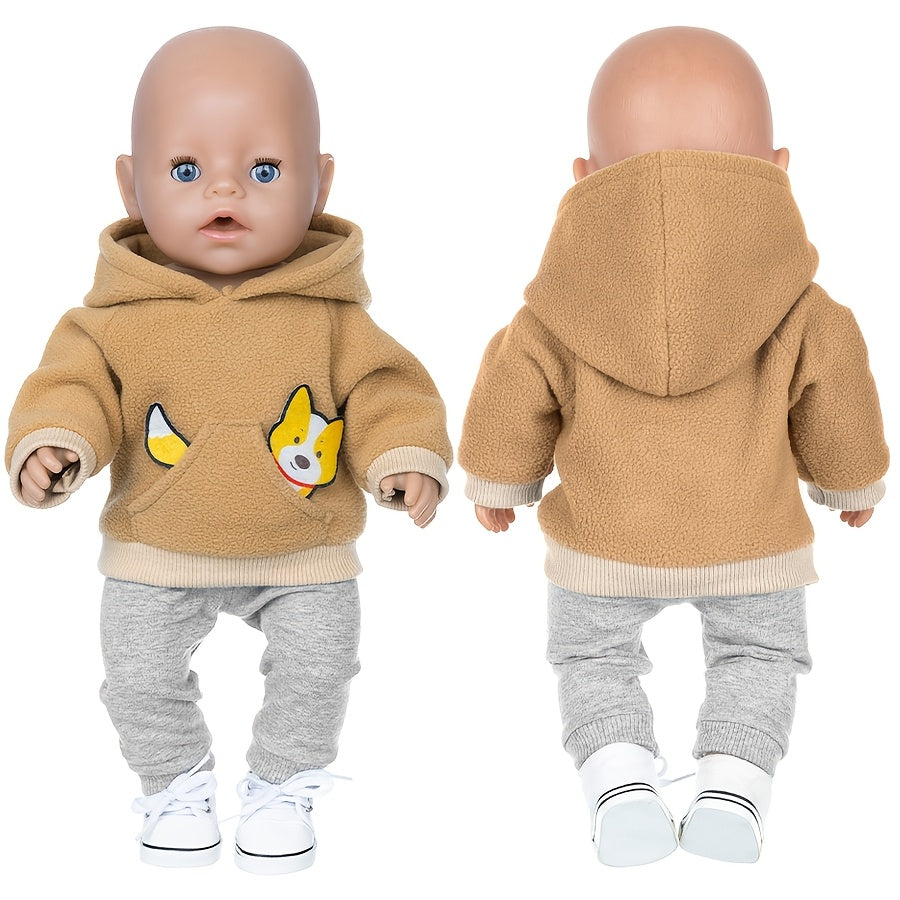 Doll Clothes for 17 Inch Dolls - Jumpsuit Integrated with Dolls
