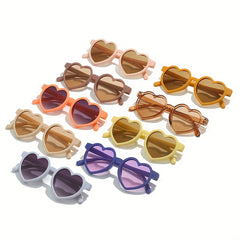 Stylish Macaron Kids Sunglasses Heart Shaped UV Sun Protection Party Eyewear