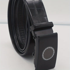 Men's Circle Pattern PU Business Casual Belt