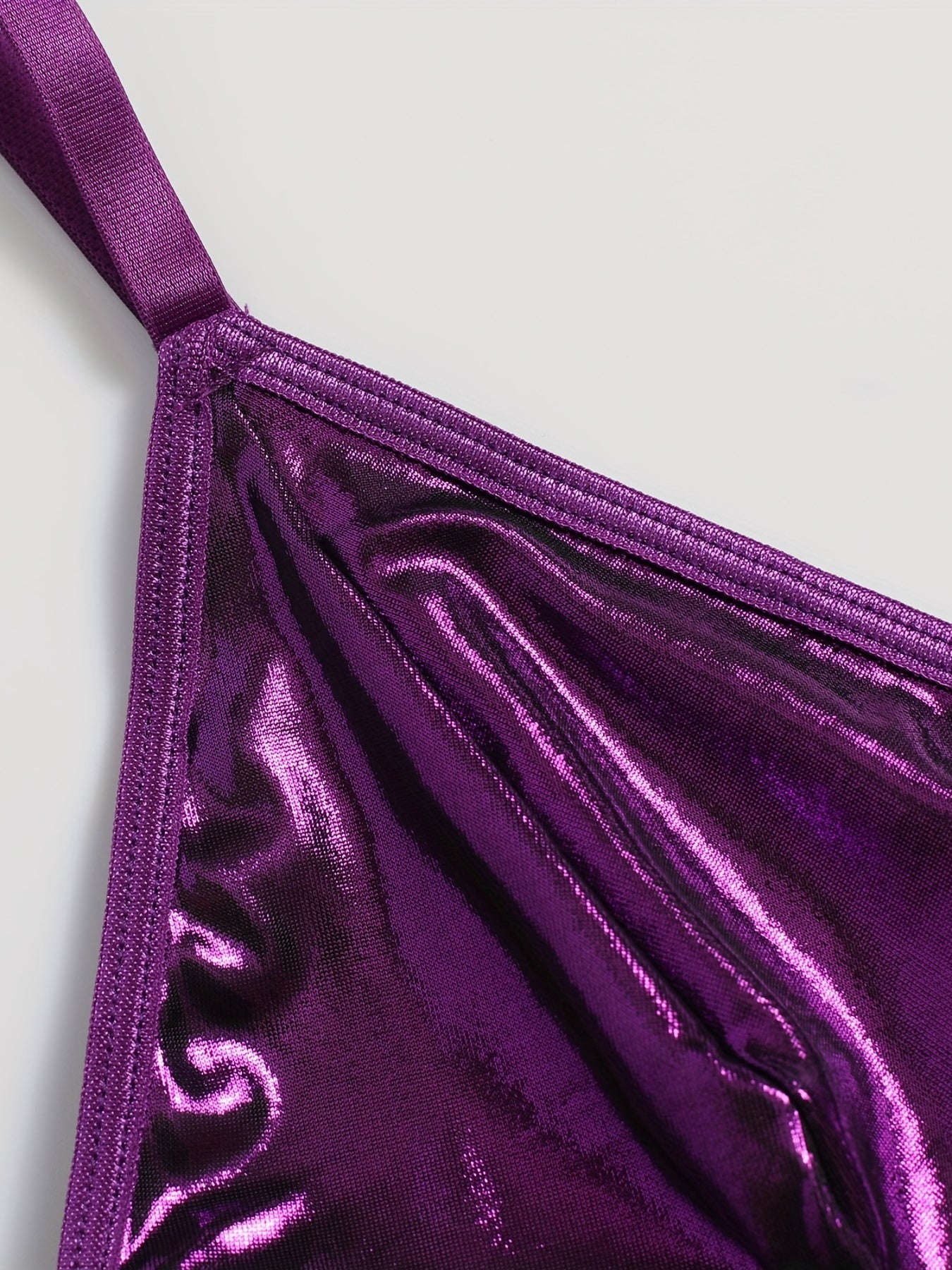Metallic Shimmery Bra & Skirt Lingerie Set