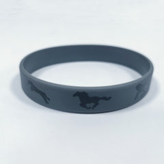 4pcs Solid Color Silicone Horse Bracelets For Party