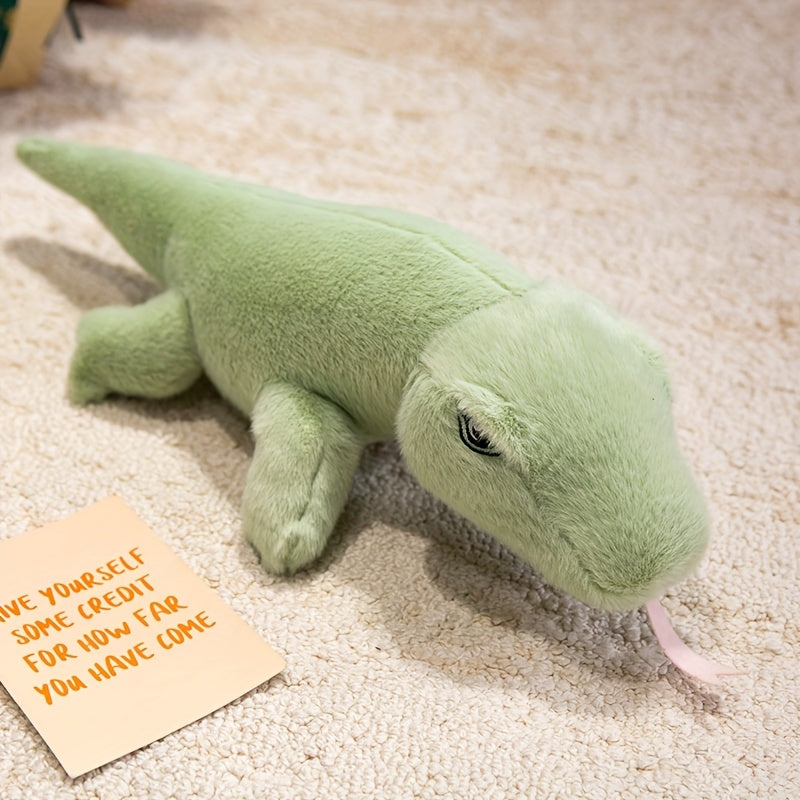 Adorable Mua Lizard Plush Toy 49 Soft Stuffed Animal Green Dinosaur