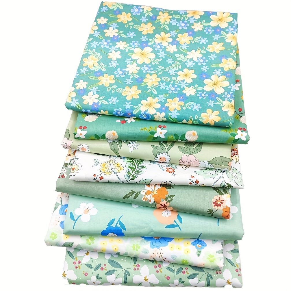 8pcs Cotton Twill 100 Quilt Pieces Rag Doll Small Clothes Fabric Set