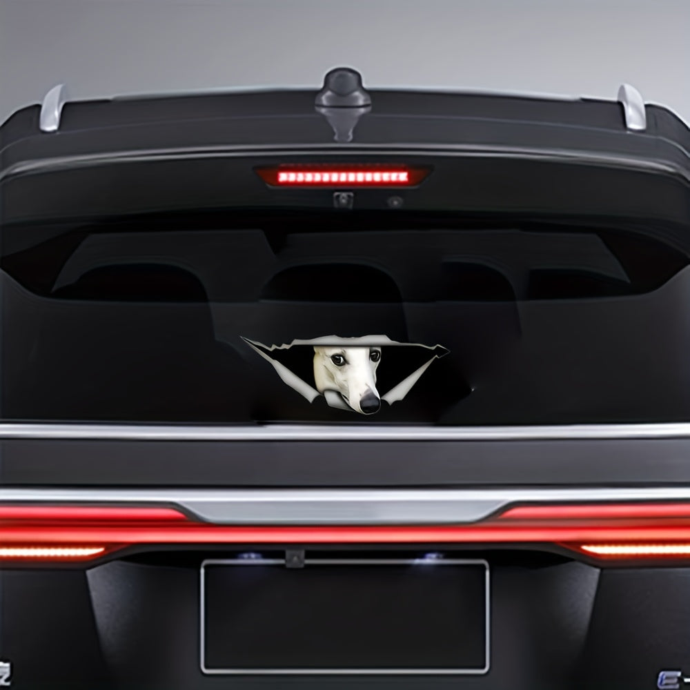 3D Whippet Dog Vinyl Car Sticker Cover Scratches