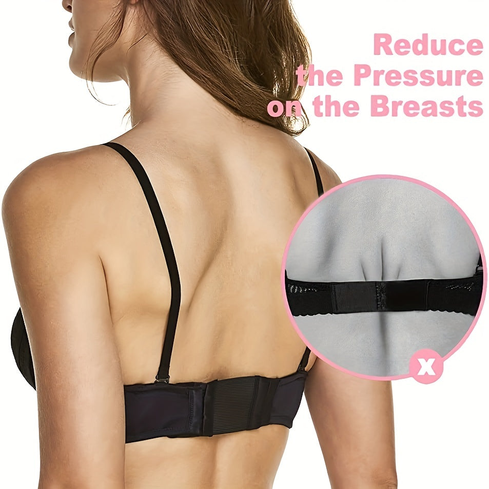 5pcs 2 Hooks Bra Extenders Adjustable Elastic Bra Band Women's Lingerie
