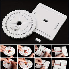 4pcs Beading Cord Disc Disk Braiding Weaving Plate Hand Bracelet Knitting Tools