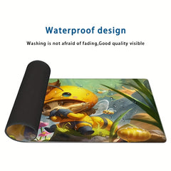 Large Cartoon Bee Mouse Pad Non-slip Rubber Washable